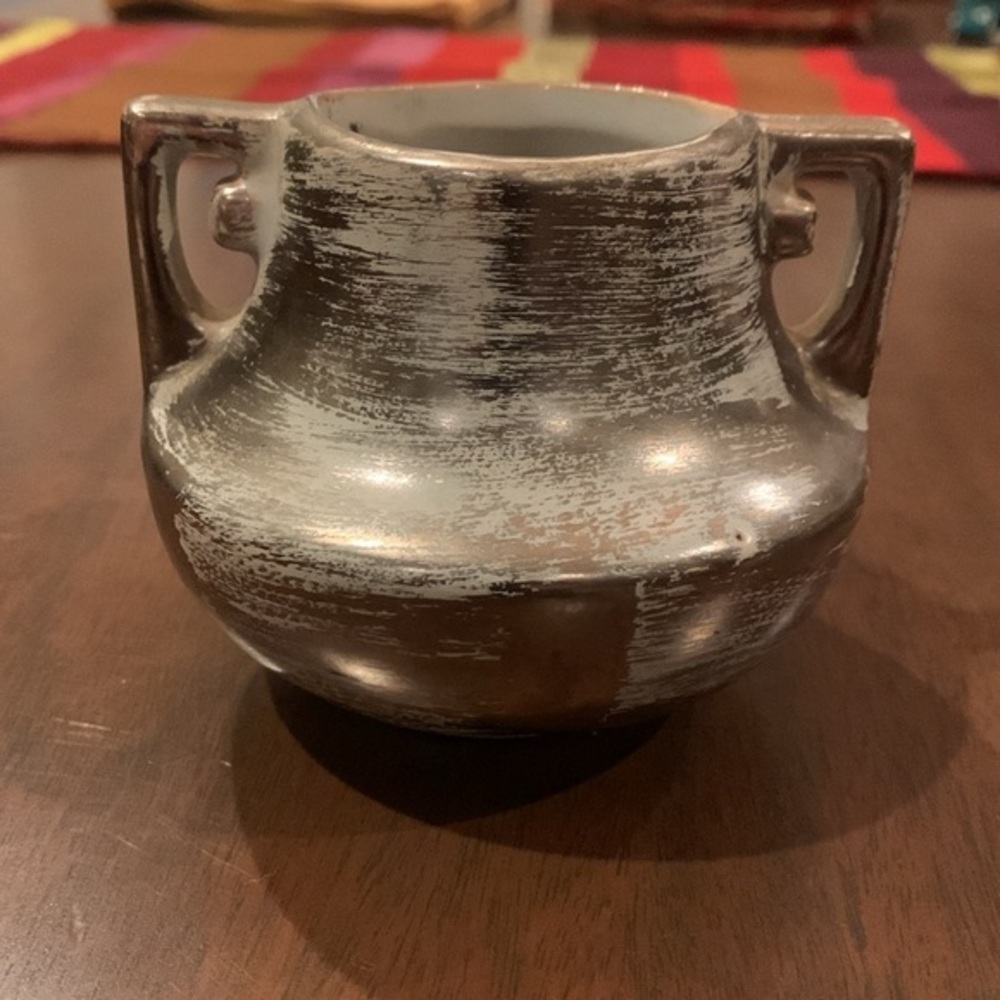 Stangl Colonial Silver Ceramic Jar